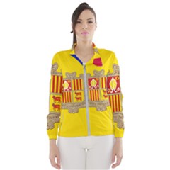 National Flag Of Andorra  Wind Breaker (women) by abbeyz71