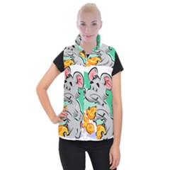 Mouse Cheese Tail Rat Hole Women s Button Up Vest by Simbadda