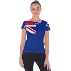 Flag Of Ascension Island Short Sleeve Sports Top  by abbeyz71