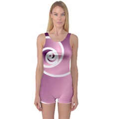 Rose  One Piece Boyleg Swimsuit by Jylart