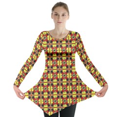 Artwork By Patrick-colorful-45 Long Sleeve Tunic  by ArtworkByPatrick