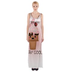 Stay Cool Maxi Thigh Split Dress by ZephyyrDesigns