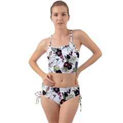 Tropical Pattern Mini Tank Bikini Set by Valentinaart