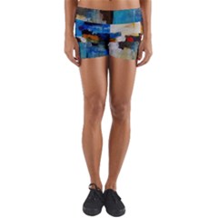 Abstract Yoga Shorts by consciouslyliving