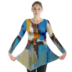 Abstract Long Sleeve Tunic  by consciouslyliving