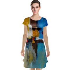 Abstract Cap Sleeve Nightdress by consciouslyliving