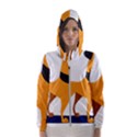 Stub Illustration Cute Animal Dog Hooded Windbreaker (Women) View1