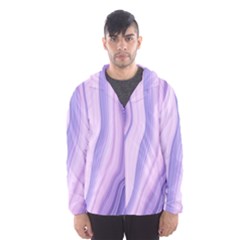 Marbled Ultra Violet Hooded Windbreaker (men) by NouveauDesign