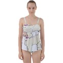 Poodle Dog Breed Cute Adorable Twist Front Tankini Set View1