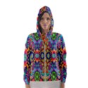 ARTWORK BY PATRICK-COLORFUL-47 Hooded Windbreaker (Women) View1