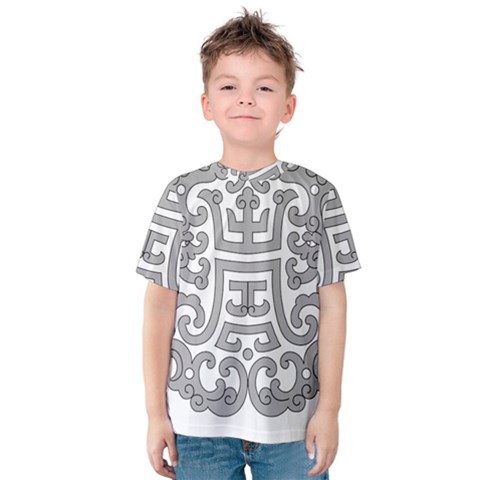 Chinese Traditional Pattern Kids  Cotton Tee by Nexatart