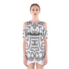 Chinese Traditional Pattern Shoulder Cutout One Piece by Nexatart