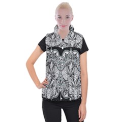 Ornate Hindu Elephant  Women s Button Up Vest by Valentinaart