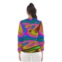 Colorful Waves Hooded Windbreaker (Women) View2