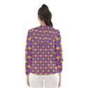Purple Yellow Swirl Pattern Hooded Windbreaker (Women) View2