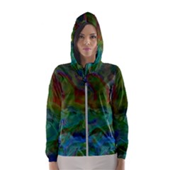 Rainbow Patern Color Hooded Windbreaker (women) by goodart