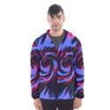 Swirl Black Blue Pink Hooded Windbreaker (Men) View1