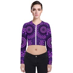 Mandala Purple Mandalas Balance Bomber Jacket by Sapixe