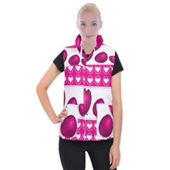 Love Celebration Easter Hearts Women s Button Up Vest by Sapixe