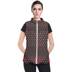 Design Background Reason Texture Women s Puffer Vest by Sapixe