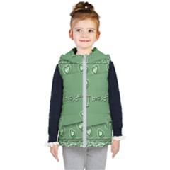 Card I Love You Heart Romantic Kid s Hooded Puffer Vest by Sapixe