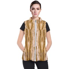 Marble Wall Surface Pattern Women s Puffer Vest by Sapixe