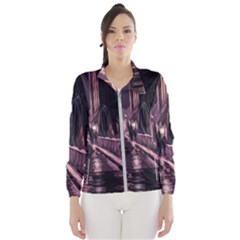 Texture Abstract Background City Windbreaker (women) by Sapixe