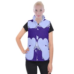 Background Texture Heart Wings Women s Button Up Vest by Sapixe
