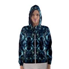 Abstract Fractal Magical Hooded Windbreaker (women) by Sapixe