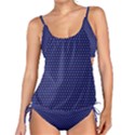 Blue Fractal Art Honeycomb Mathematics Tankini Set View1