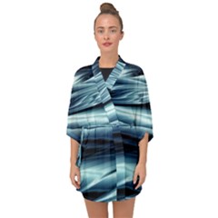 Texture Fractal Frax Hd Mathematics Half Sleeve Chiffon Kimono by Sapixe