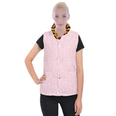 Elios Shirt Faces In White Outlines On Pale Pink Cmbyn Women s Button Up Vest by PodArtist