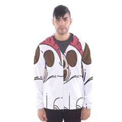 Pug Unicorn Dog Animal Puppy Hooded Windbreaker (men) by Sapixe