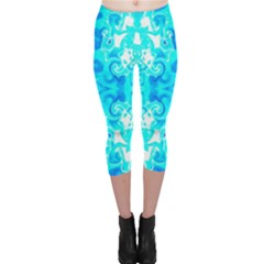 Celestial Waters Capri Leggings  by G33kChiq