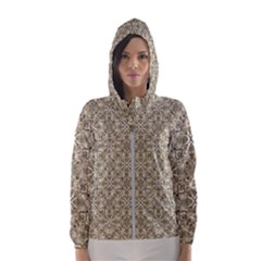 Modern Baroque Pattern Hooded Windbreaker (women) by dflcprints