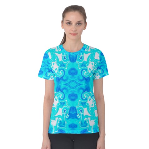 Celestial Waters Women s Cotton Tee by G33kChiq