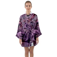 Abstract Art Fractal Art Fractal Long Sleeve Kimono Robe by Sapixe