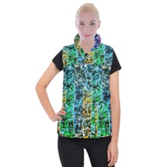 Abstract Of Colorful Water Women s Button Up Vest by FunnyCow