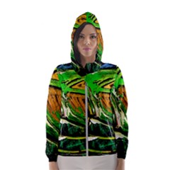 Lillies In The Terracota Vase 5 Hooded Windbreaker (women) by bestdesignintheworld