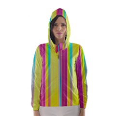 Background Colorful Abstract Hooded Windbreaker (women) by Nexatart