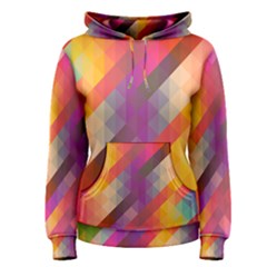 Abstract Background Colorful Pattern Women s Pullover Hoodie