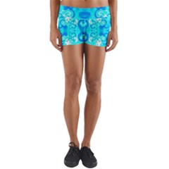 Celestial Waters Yoga Shorts by G33kChiq