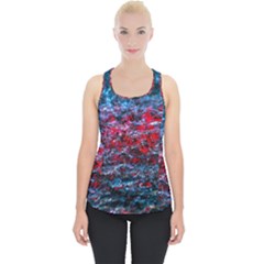 Water Color Red Piece Up Tank Top by FunnyCow