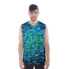 Water Color Green Men s Basketball Tank Top by FunnyCow