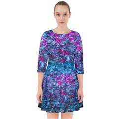 Water Color Violet Smock Dress by FunnyCow