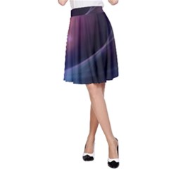 Abstract Form Color Background A-line Skirt by Nexatart