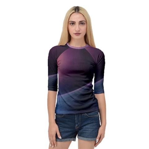Abstract Form Color Background Quarter Sleeve Raglan Tee by Nexatart