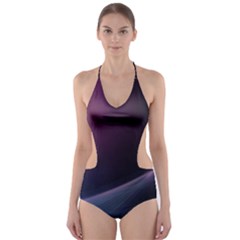 Abstract Form Color Background Cut-out One Piece Swimsuit by Nexatart