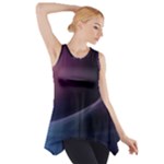 Abstract Form Color Background Side Drop Tank Tunic