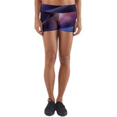 Abstract Form Color Background Yoga Shorts by Nexatart